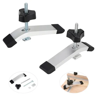 T-Nut Klemmhalter 2er-Set, Aluminium, Schnellspannklemmen für Holzbearbeitung