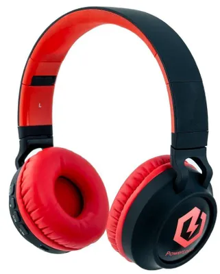 Image de Casque pour enfants PowerLocus - Buddy, sans fil, noir/rouge