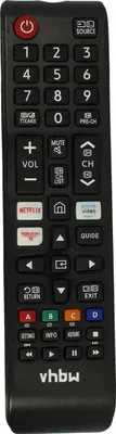 Produktbild von vhbw Fernbedienung kompatibel mit Samsung UE43RU7105K, UE43RU7100W, UE43RU7102K, UE32N5002AK, UE43RU71 00K Fernseher, TV - Ersatzfernbedienung
