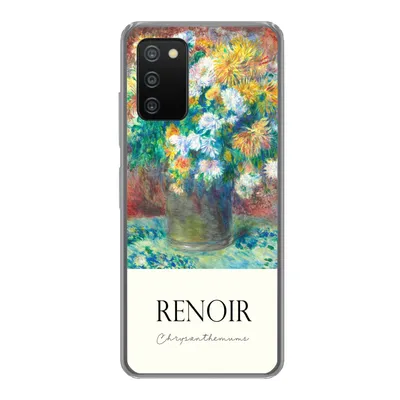 Produktbild von MuchoWow® Handyhülle Schutzhülle Hülle für Samsung Galaxy A03s Renoir - Chrysantheme - Gemälde Silikon Softcase Handy Hülle - Schutz