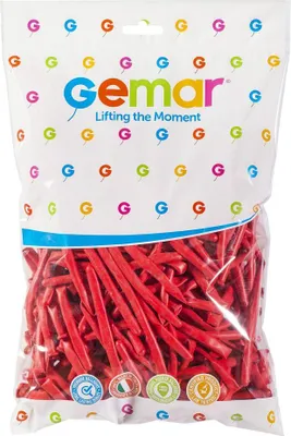 Zdjęcie produktu dla Balony D4, pastelowe czerwone (modelina), 100szt.