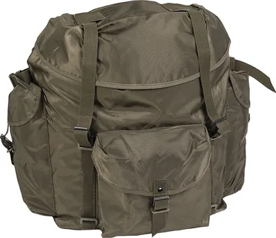 Produktbild von Österreichischer Rucksack oliv 50 Liter, gepolstertes Tragegestell, erweiterbar