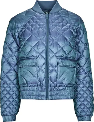 Zdjęcie produktu dla Damska kurtka bomber GUESS fioletowo-niebieska rozmiar S - Stylowy i ciepły wybór!