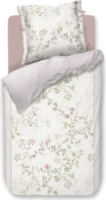 Produktbild von Pip Studio Perkal-Bettwäsche-Garnitur Bustani Farbe Weiss Größe 135x200+80x80