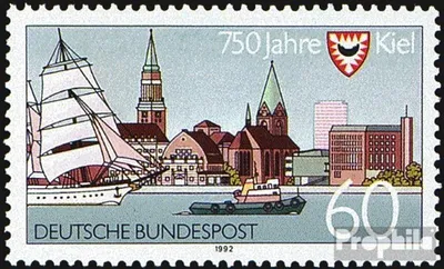Produktbild von Briefmarken BRD (BR.Deutschland) 1992 Mi 1598 (kompl.Ausgabe) postfrisch 750 Jahre Stadt Kiel