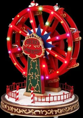 Imagen del producto de El pueblo de atracciones, con su iluminación vibrante y musical