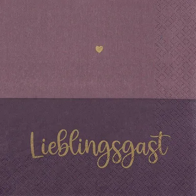 Produktbild von Servietten 33x33 cm - Lieblingsgast