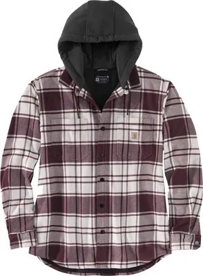 Produktbild von CARHARTT Bekleidung Carhartt Flannel, Fleece Jacke bordeaux/bunt-kombi Größe