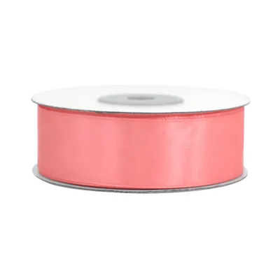 Produktbild von Satinband 25mm x 25m Rolle Koralle
