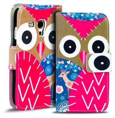 Immagine prodotto di Custodia del telefono cellulare per Samsung Galaxy S3 Mini cover Custodia protettiva in Finto cuoio con motivo