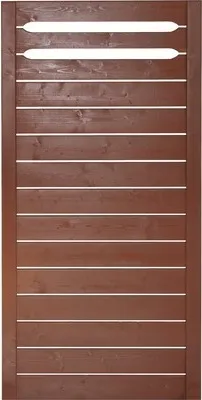 Produktbild von Zaun Teilelement Konsta Ground 90 x 180 cm braun