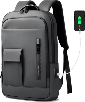 Productafbeelding van CarryQuest® - Laptoprugzak, 15,6 inch, polyester, grijs