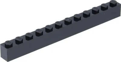 Produktbild von Lego® 100 Stück 6112 Stein Brick 1x12 Part Basic Steine 100 Schwarz