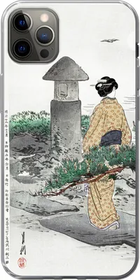 Produktbild von MuchoWow® Handyhülle Schutzhülle Hülle für Telefoonhoesje iPhone 13 Pro Max Vintage - Frauen - Japan - Kimono - Skandinavisch Silikon Softcase Handy Hülle - Mobiltelefon