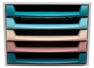 Produktbild von Exacompta Schubladenbox, The Box, Skandi - Farben sortiert - 221606D