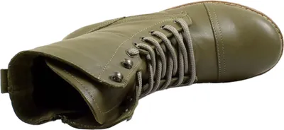 Produktbild von Andrea Conti Damen Stiefelette Leder Schnürboot 0348760, Größe:39 EU, Farbe:Grün