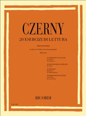 Produktbild von C. Czerny 20 Esercizi Di Lettura Piano