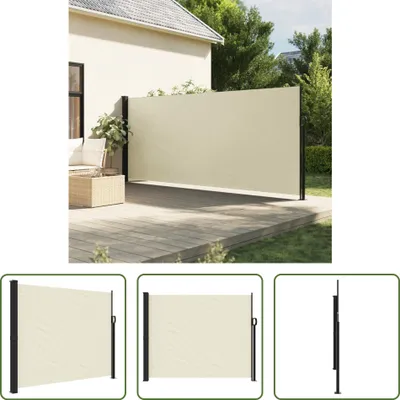 Image de The Living Store Store latéral extensible Crème 160x300 cm