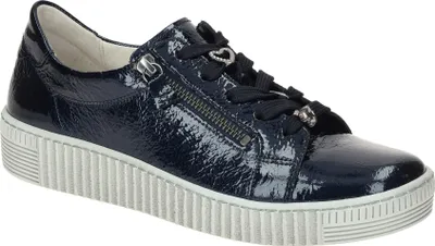 Image de Gabor 73.339 Chaussures à lacets pour femmes - chaussures basses sportives bleues loisirs NEU