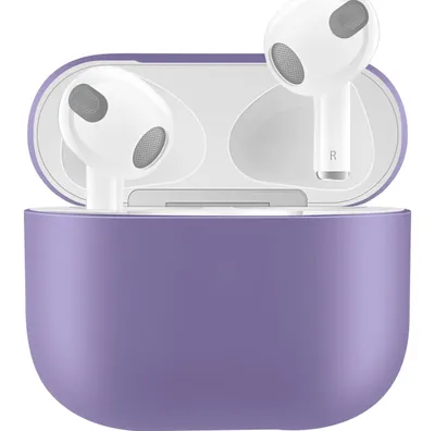Produktbild von Mobigear Colors  Apple AirPods 3 Hülle Flexibles Silikon - Lila