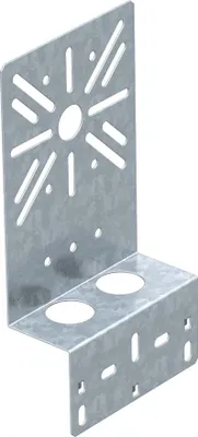 Productafbeelding van OBO Bettermann montageplaat MPWIKL.F, 235x120 mm, verzinkt, gebogen (artikelnummer: 7084765)