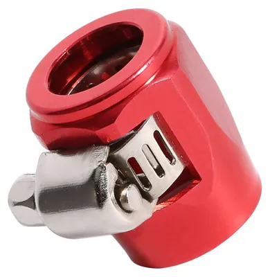 Image de AN6 Raccords d'extrémité de tuyau - Collier de serrage pour conduites de carburant, d'huile et d'eau pour automobile - Rouge