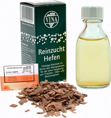 Produktbild von VINA Weinhefe für 100L - Kaltgärhefe, Vina Wein Hefe, Wein Flüssighefe, Hefe für Wein