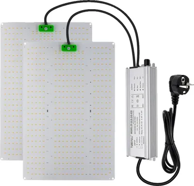 Image de Lumière LED pour plantes, spectre complet, dimmable avec interrupteur UV, 240W, EU