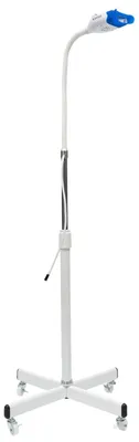 Produktbild von LED Zahnbleaching Lampe - Professionelles 36W Gerät auf Rollständer - 10 LED-Röhren - 2 Lichtfarben - Timer 0–20 Min - EU-Stecker - Weiß