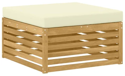 Image de vidaXL Tabouret d'extérieur en bois massif d'acacia blanc