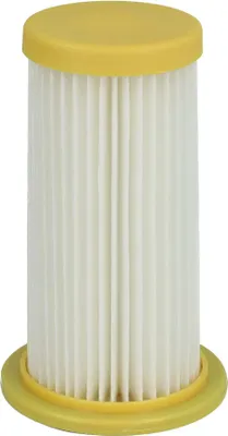 Produktbild von vhbw Faltenfilter kompatibel mit Philips FC8261, FC8257/01 ParquetCare, FC8256/01 HomeCare, FC8028 Staubsauger - Patronenfilter Gelb Weiß