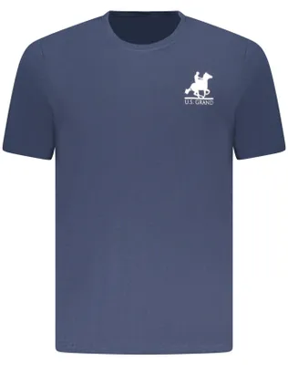 Produktbild von Stylisches Herren T-Shirt Blau mit Logo - Kurzarm und Rundhalsausschnitt