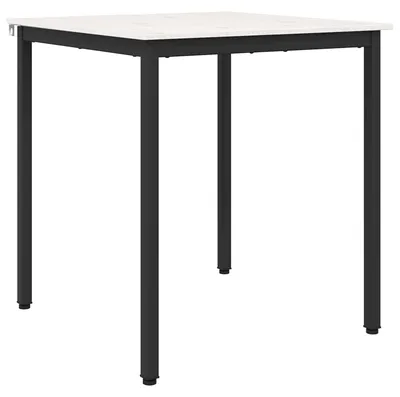 Obrázek produktu pro vidaXL Jídelní stůl bílý 70 x 70 x 75 cm z masivního borovicového dřeva