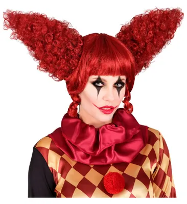 Zdjęcie produktu dla Peruka damska na Halloween "Vintage Killerclown" | Czerwona