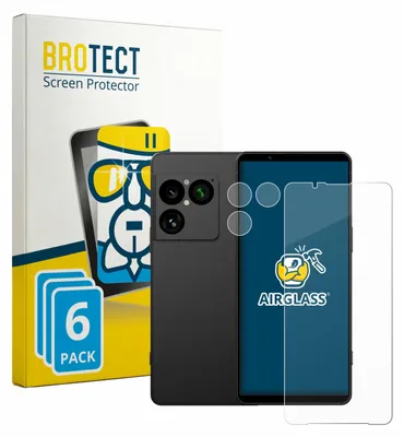Produktbild von 6x BROTECT Schutzglas für Sony Xperia 1 VIII (Display+Kamera) Schutzfolie Panzer Folie Glas Display Schutz klar