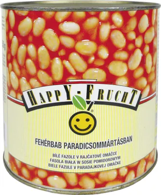 Zdjęcie produktu dla HAPPY FRUCHT Fasola biała w sosie pomidorowym 2620 g