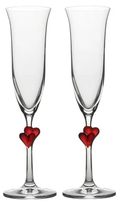 Produktbild von Stölzle Lausitz L`Amour Sektkelch rotes Herz 2er Set