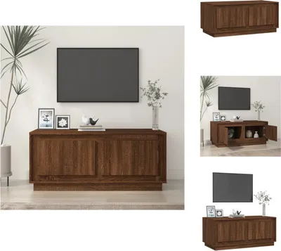 Produktbild von vidaXL Couchtisch Braun Eichen-Optik 102x50x44 cm Holzwerkstoff -  Couchtische
