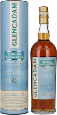 Produktbild von Glencadam Reserva Andalucía OLOROSO SHERRY FINISH Highland Single Malt Scotch Whisky in Geschenkbox 46,00 % 0,70 lt.