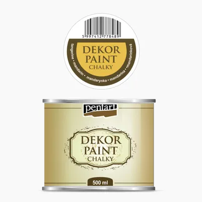 Produktbild von PENTART Dekorfarbe Chalky, 500 ml, Mandarine