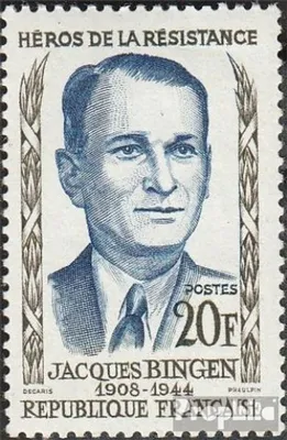 Produktbild von Briefmarken Frankreich 1958 Mi 1196 postfrisch Widerstandskämpfer