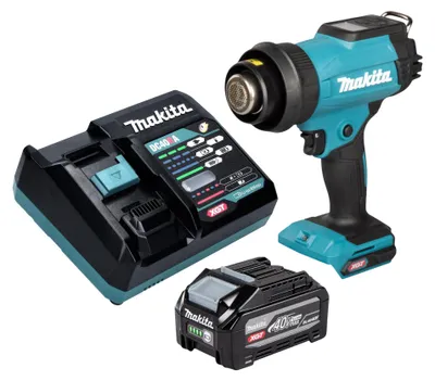 Imagen del producto de Sopladora de aire caliente con batería Makita HG 001 GZ01 40 V máx. 600 °C + maletín - sin batería, sin cargador