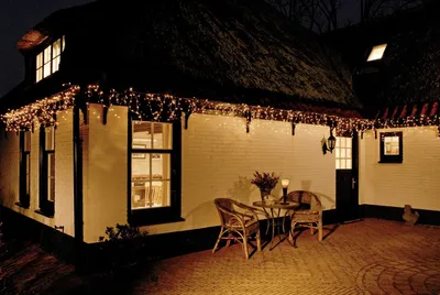 Produktbild von LED Lichterkette Eisregen Vorhang Warmweiß Außen + Innen Kette IP44, Länge:12 m