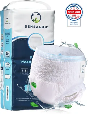 Produktbild von Sensalou Inkontinenzpants Super Pants Erwachsene Erwachsenenwindeln Gr M (30 Stk)