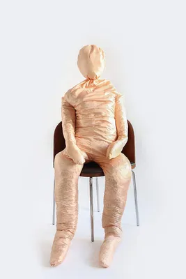 Productafbeelding van Decoratief figuur - Levensgrote dummy pop - Textiel - Vulbaar - Bruin