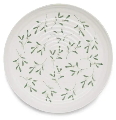 Runde Porzellanschale 30 cm, Maretak-Motiv, ofenfest