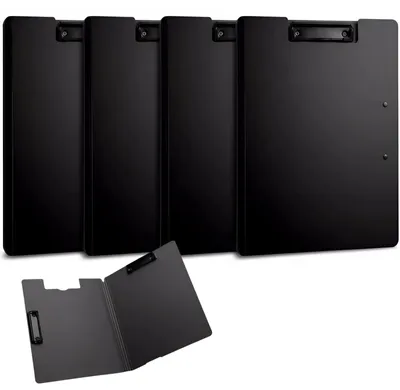 Image de Tablette pliable A4 avec pinces, lot de 4