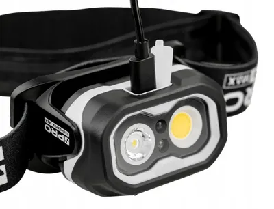 Produktbild von PRO Stirnlampe mit Akku, USB-Aufladung, wasserdicht IPX6
