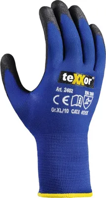 Produktbild von teXXor Handschuh TOUCH 2402_9 Nylon/Strick bl/sw Gr.09