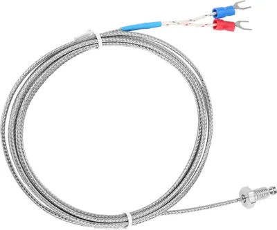 Obrázok produktu pre Skrutka M6 s jemným závitom typu K Termočlánok s teplotným senzorom 0-400�� (2 m)